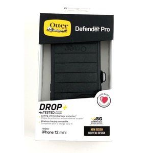 For Apple iPhone 12 Mini - OtterBox Defender Series Case + Holster - Black. NEW!